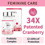 BHK's Crimson Cranberry Plus Probiotics Tablets【Feminine Care】⭐红萃蔓越莓益生菌錠 【私密保养】