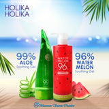 watermelon, moisturize, body gel, lotion, holika, hydrating gel Holika Holika Watermelon 96% Soothing Gel 390 ML - Face And Body Gel ⭐韓國惑丽客96%天然西瓜舒缓凝胶 Bluemoon Secrets Chamber Pte Ltd