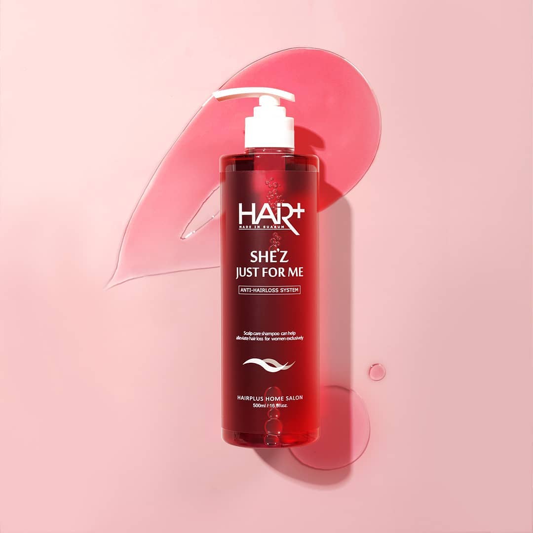 HAIR+ She'z Just For Me Women Anti-Hairloss System - Shampoo 500ml | Scalp & Hair Pack Treatment Conditioner 210ml Bluemoon Secrets Chamber Pte Ltd