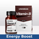 UNIQMAN Vitamin B+Maca Tablets【Energy Boost】⭐ B群+马卡锭【提神代谢】