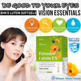BHK's Patented Eyebright Lutein EX Veg Capsules【Vision Health】⭐专利晶澈叶黄素 素食胶囊【双眼明亮】