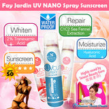 Fay Jardin UV Cut Whitening Nano Mist Sunscreen Spray  SPF 50+ (150ml) freeshipping - Bluemoon Secrets Chamber