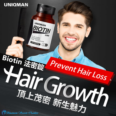UNIQMAN Biotin Tablets【Healthy Hair】⭐ 法密錠【頭髮保養】